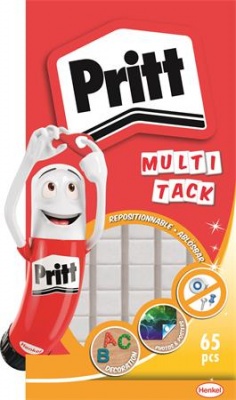 Gyurmaragasztó, 65 kocka/csomag, HENKEL "Pritt Multi Fix"