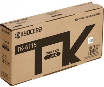 TK6115 Lézertoner ECOSYS M4125idn, M4132idn nyomtatóhoz, KYOCERA, fekete, 15k